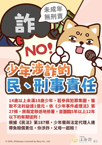 【柴語錄】少年涉詐的民、刑事責任